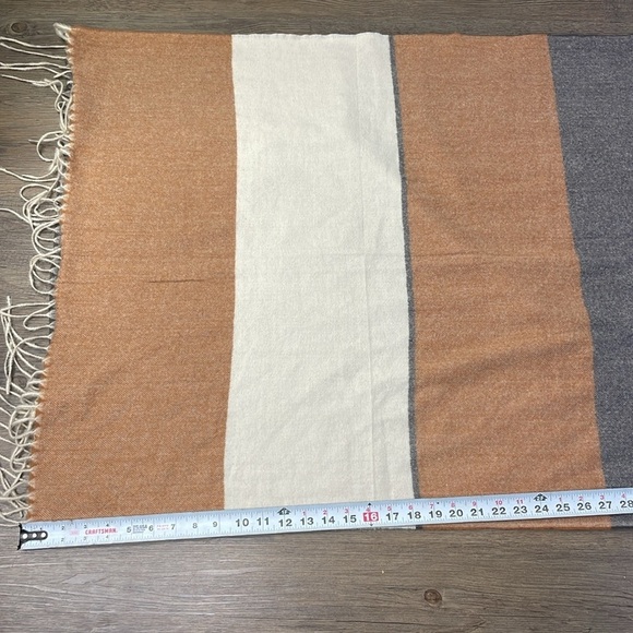 Pretty Persuasions Women’s Scarf, Tan, Cream, Grey - Picture 4 of 6